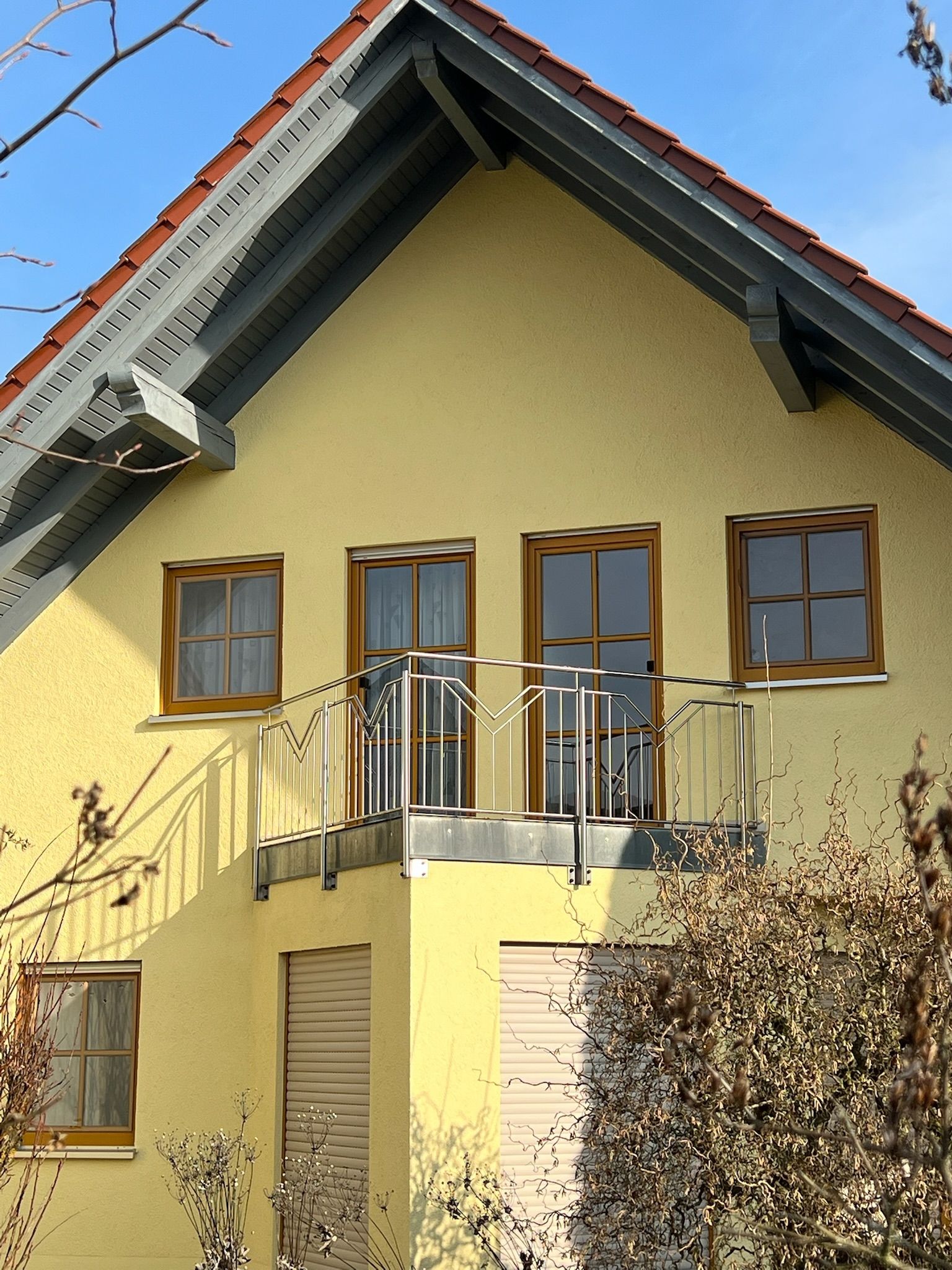 Balkongeländer aus Edelstahl