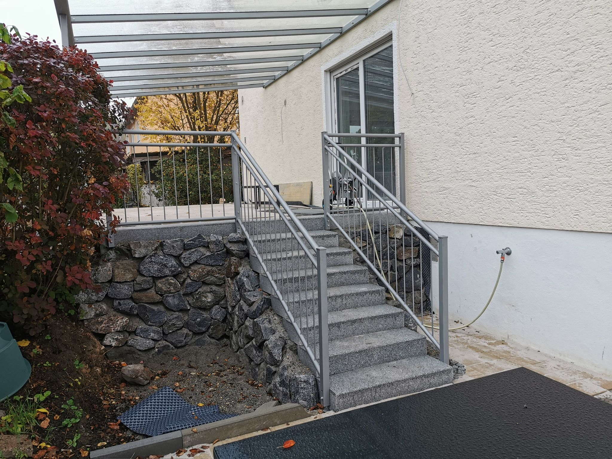 Treppengeländer beschichtet