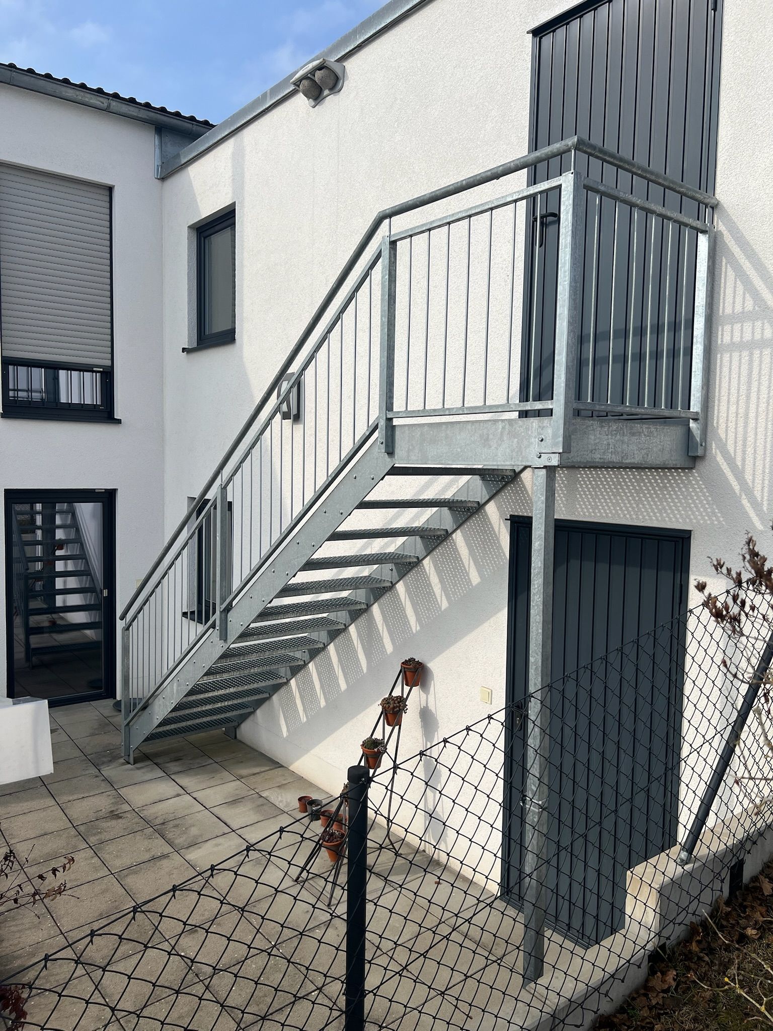 Treppengeländer in verzinkt