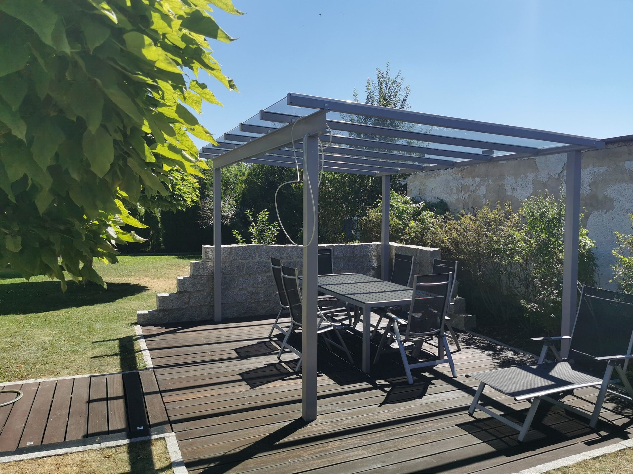 Beschichtete Terrassenüberdachung